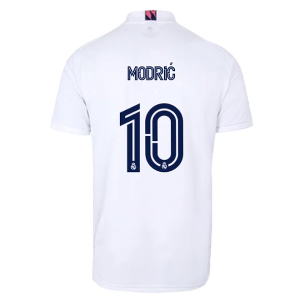 Camiseta Real Madrid Primera NO.10 Modric 2020-2021 Blanco